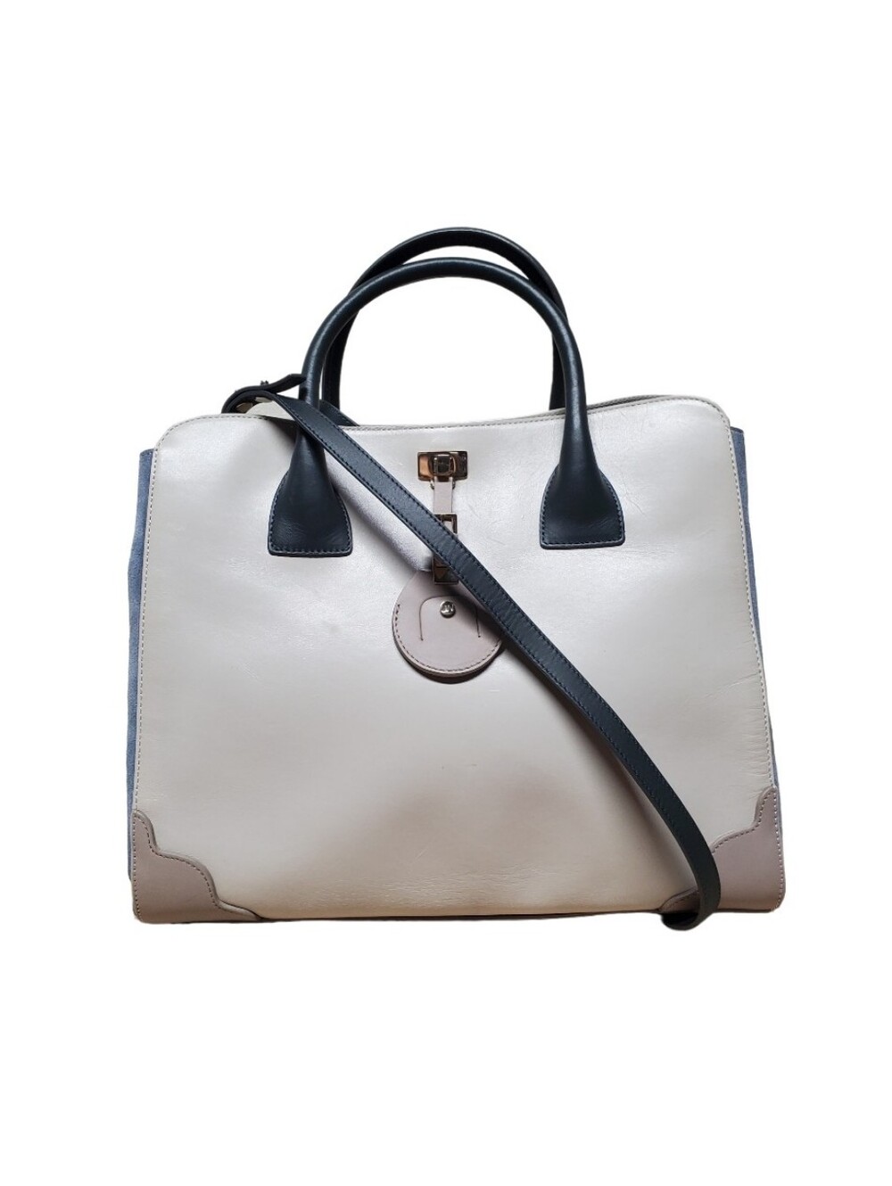 Jason Wu Daphne Colorblock Leather Satchel Handbag Purse